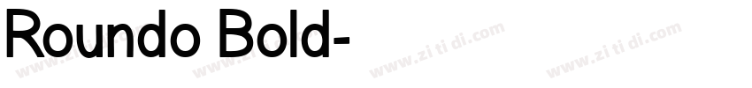 Roundo Bold字体转换